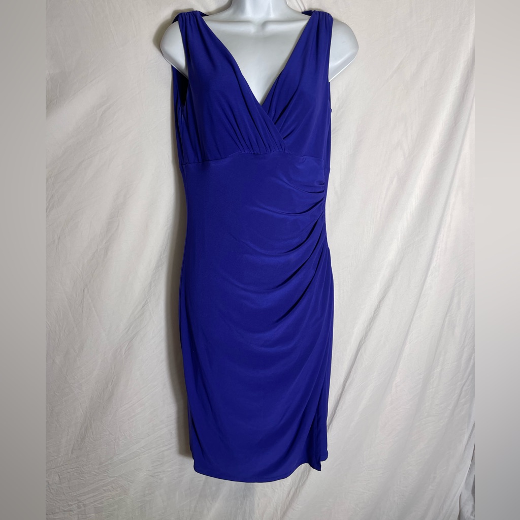 Ralph Lauren Dress Size 8 Stunning Bright Sapphire Blue Dress Perfect